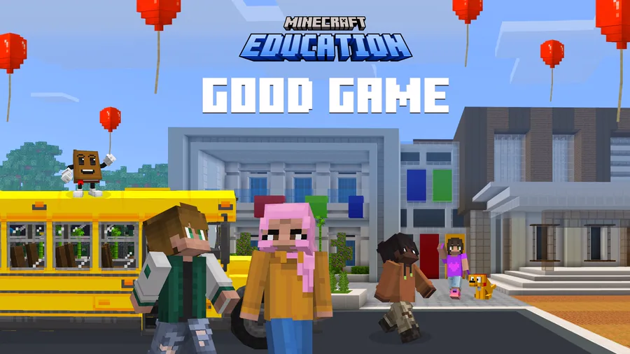 ילדים בעולם Minecraft Education יוצאים ליום פעילות